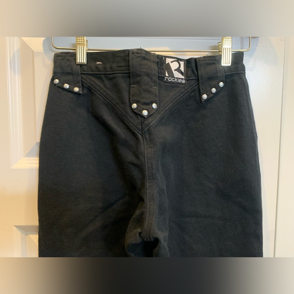 Like New Vintage Rockies Rocky Mountain 26/3 Western Jeans Black y2k 90s long - Picture 3 of 11